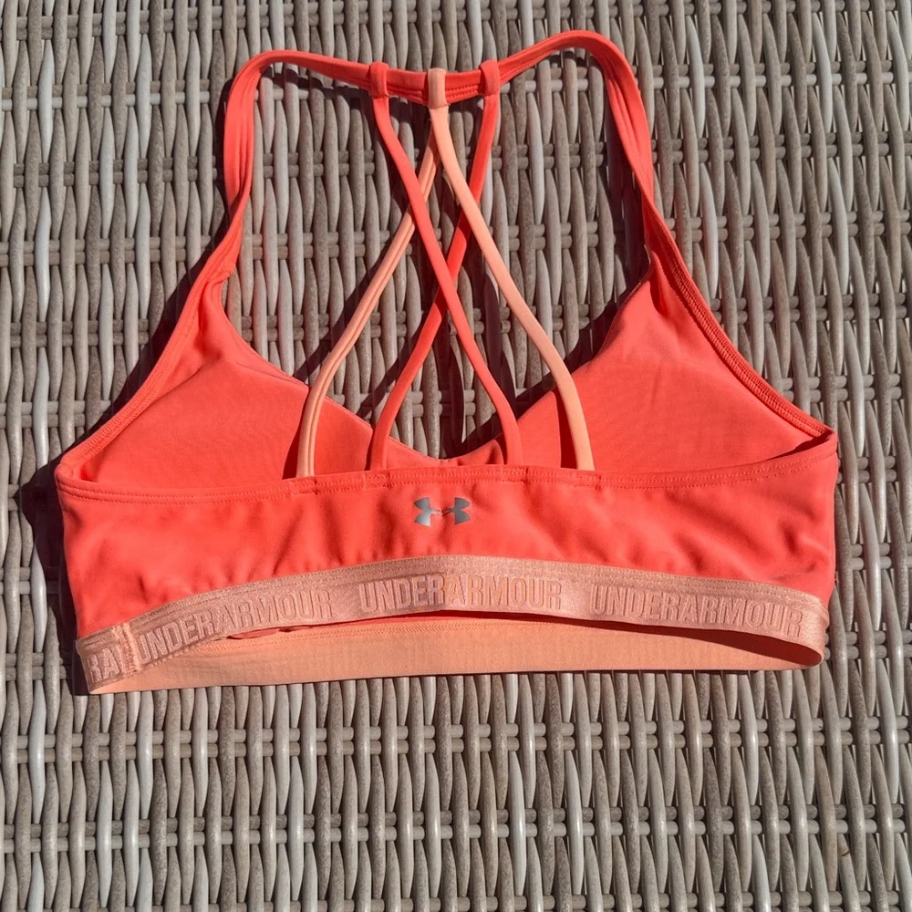 Under Armour Coral Strappy Back Women's Sports Bra